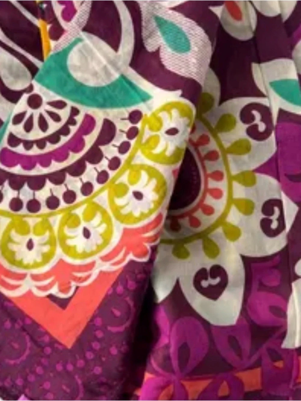 Vera Bradley Plum Crazy Scarf/Sarong